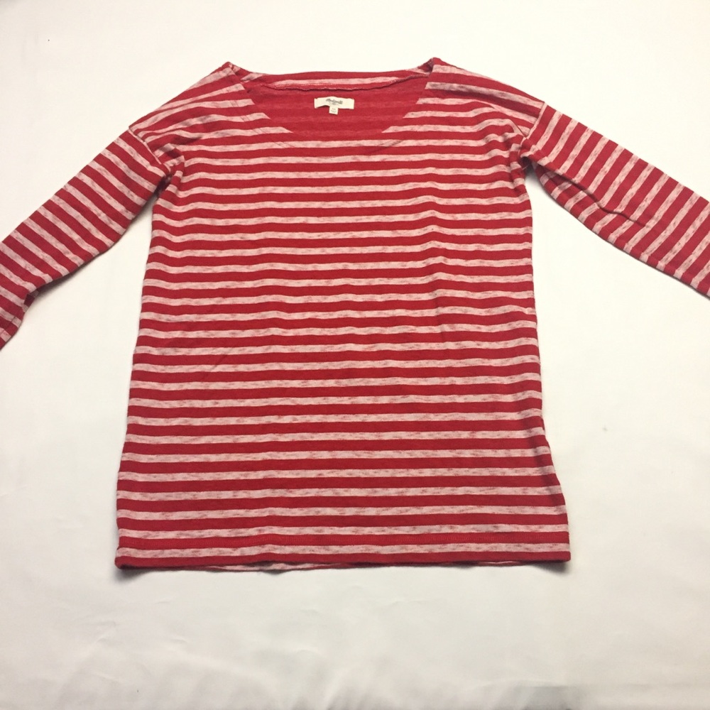 Madewell Cozy Slub Tee in Stripe - Picture 2 of 5